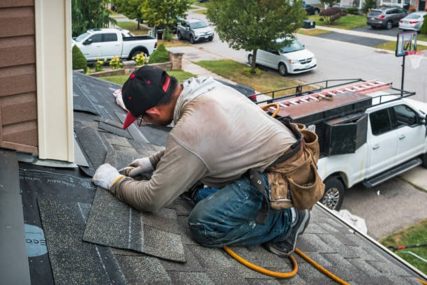 Professional Roofing technician working in Girard, PA